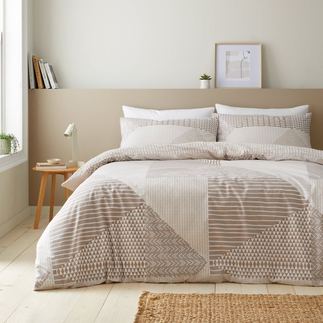 Catherine Lansfield Larsson Geo Natural Quilt Set from You Know Who's