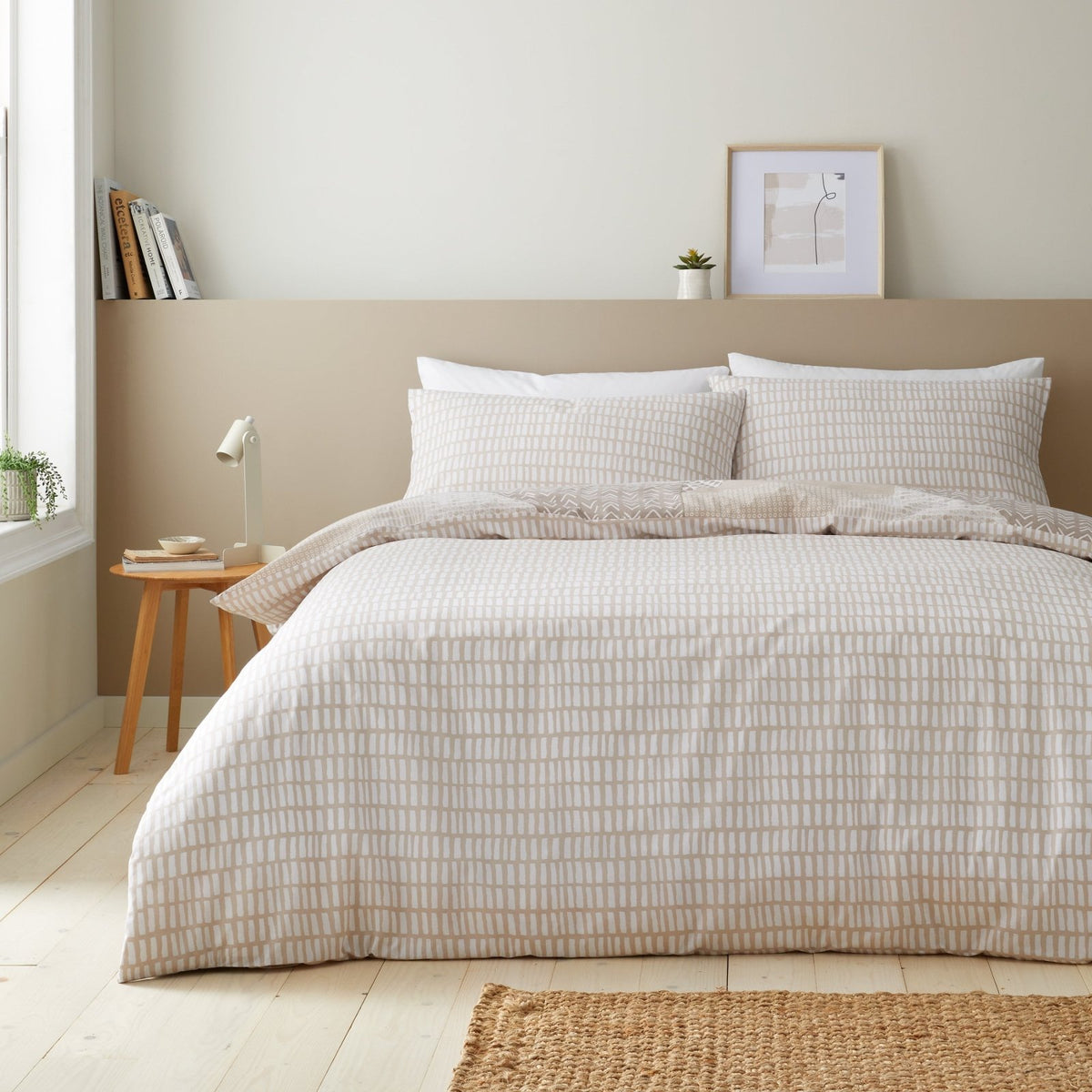 Catherine Lansfield Larsson Geo Natural Quilt Set from You Know Who's
