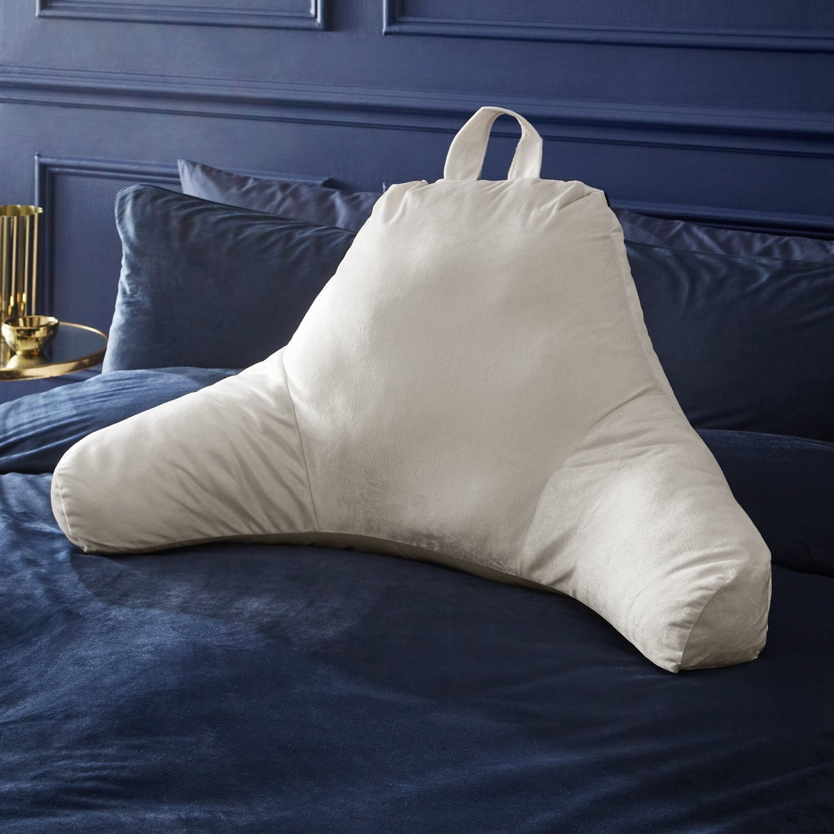 Catherine Lansfield Matt Velvet Cuddle Cushion Cream from You Know Who's