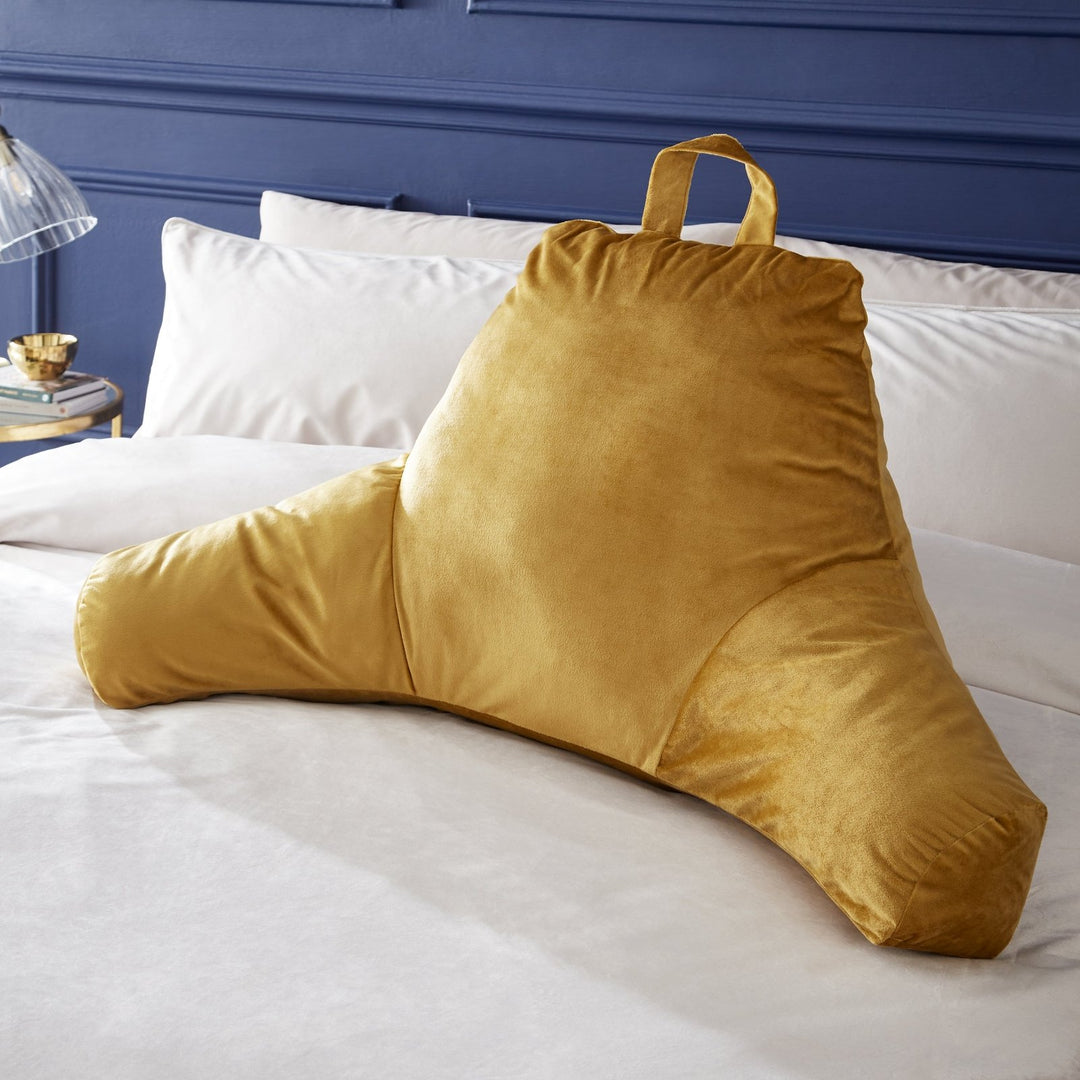 Catherine Lansfield Matt Velvet Cuddle Cushion Ochre from You Know Who's