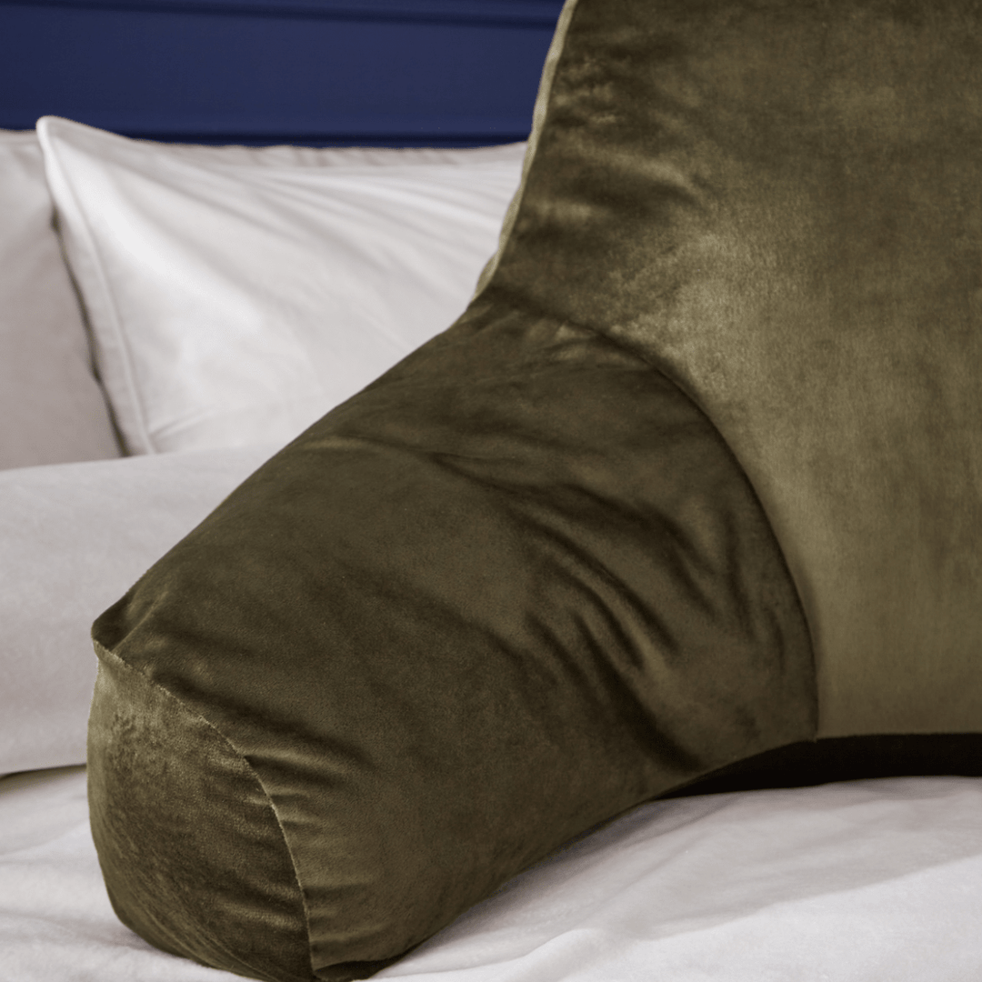 Catherine Lansfield Matt Velvet Cuddle Cushion Olive from You Know Who's