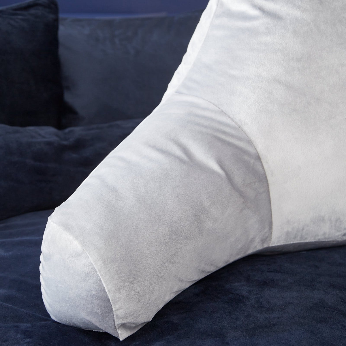 Catherine Lansfield Matt Velvet Cuddle Cushion Silver from You Know Who's