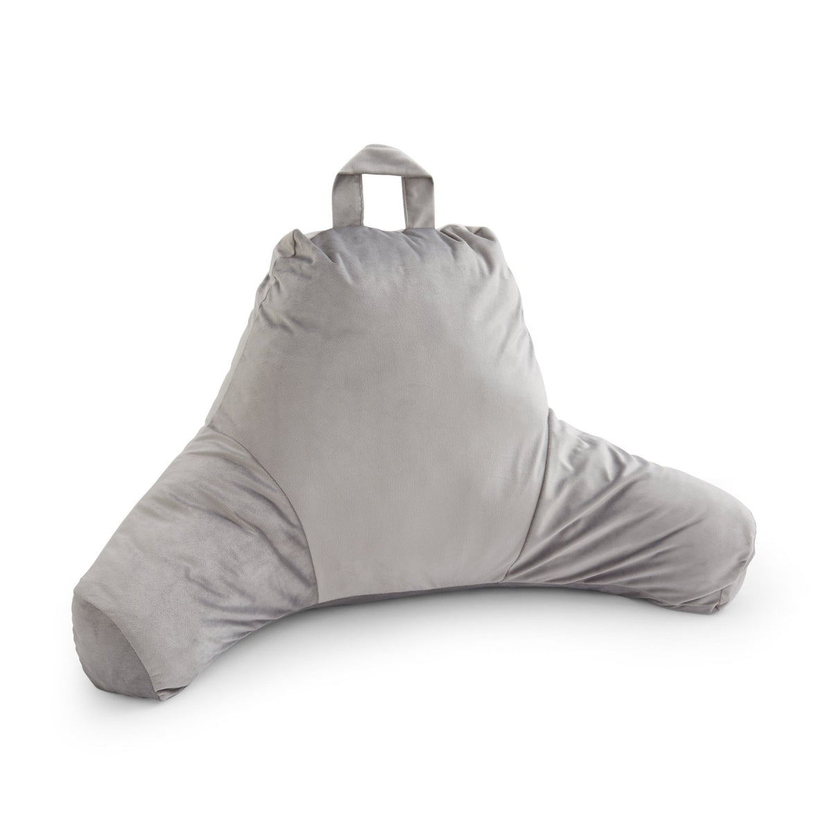 Catherine Lansfield Matt Velvet Cuddle Cushion Silver from You Know Who's