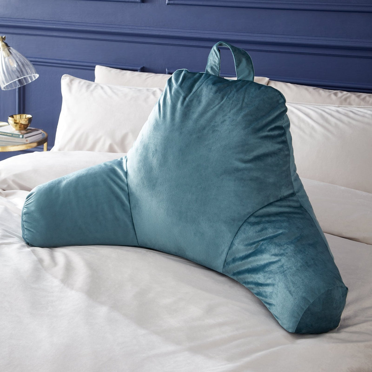Catherine Lansfield Matt Velvet Cuddle Cushion Teal from You Know Who's