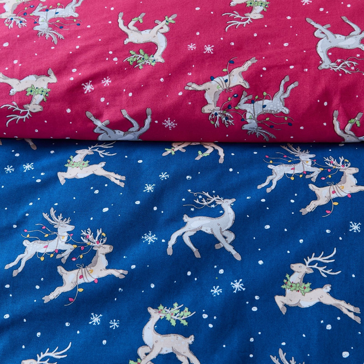 Catherine Lansfield Reversible Christmas Reindeer Single Bedding from You Know Who's