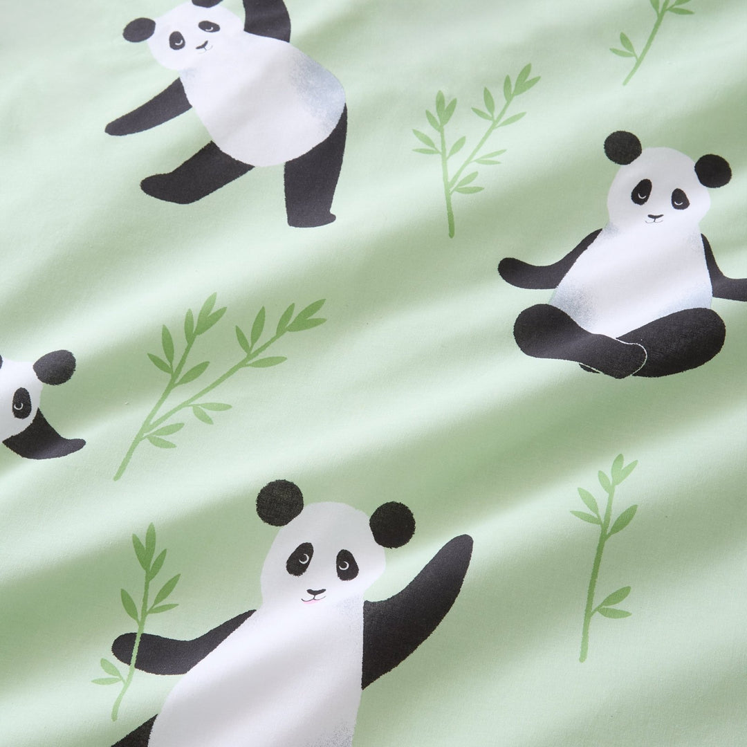 Catherine Lansfield Reversible Panda Paws Green Double Bedding Set from You Know Who's