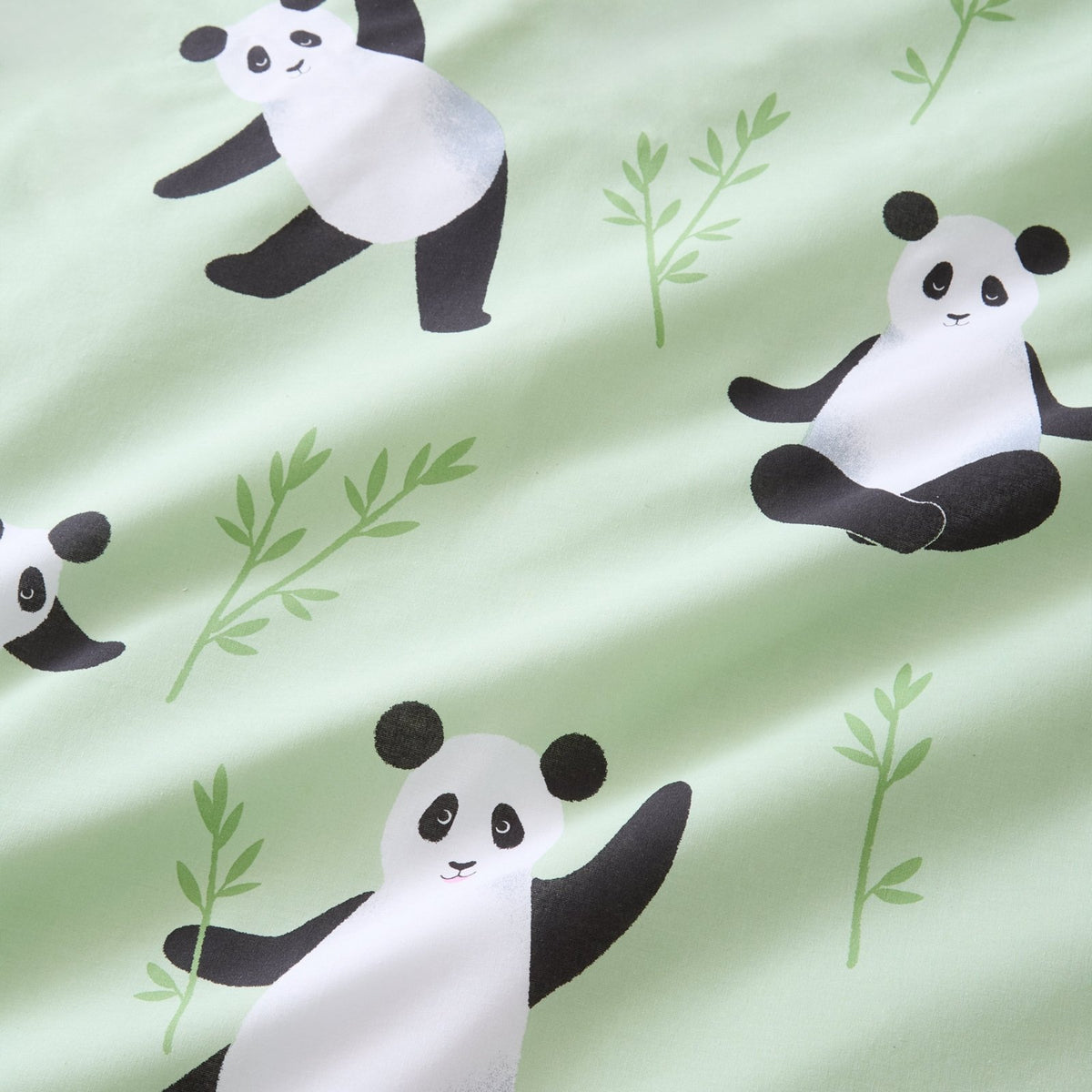 Catherine Lansfield Reversible Panda Paws Green Double Bedding Set from You Know Who's