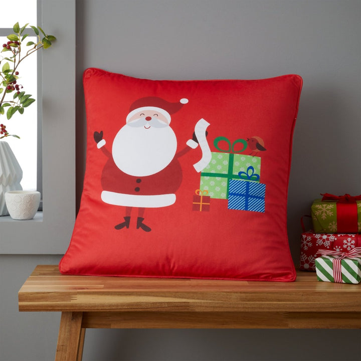 Catherine Lansfield Santa Cushion (43cm x 43cm) from You Know Who's