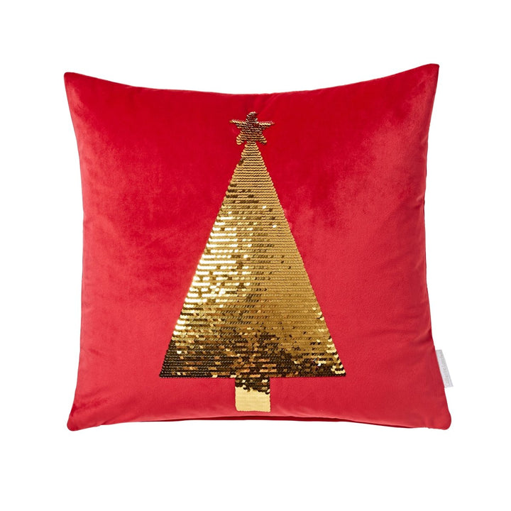 Catherine Lansfield Sequin Tree Cushion(43cm x 43cm) from You Know Who's