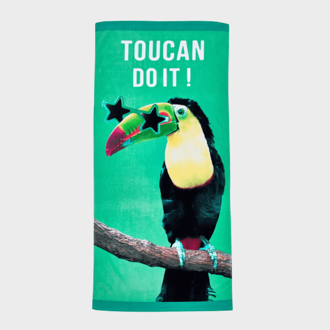 Catherine Lansfield Toucan Do It Beach Towel from You Know Who's