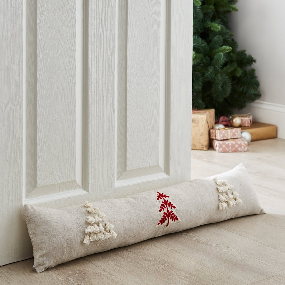 Catherine Lansfield Tufted Xmas Tree Draught Excluder from You Know Who's