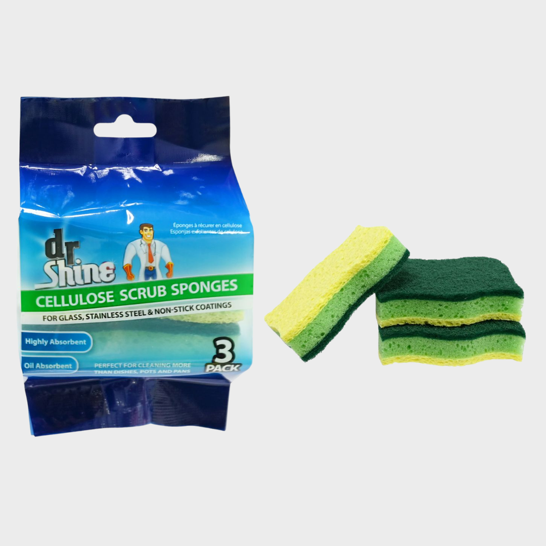 Cellulose Scrub Sponges 3 Pack from You Know Who's