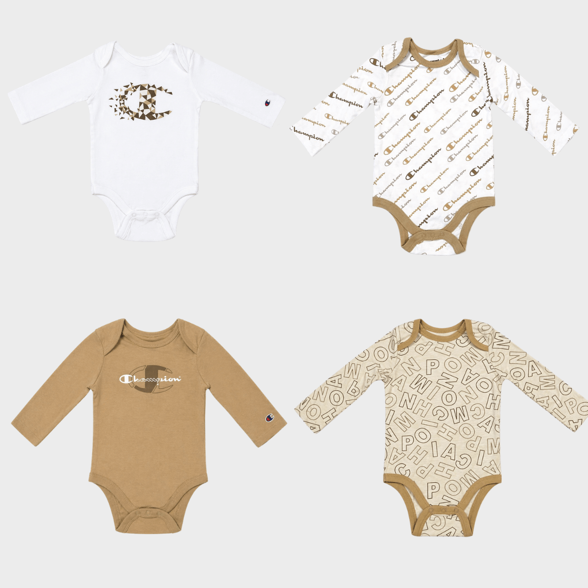 Champion 4 pack bodysuits from You Know Who's