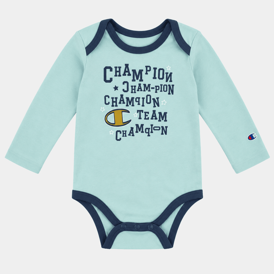 Champion 4 pack bodysuits Teal from You Know Who's