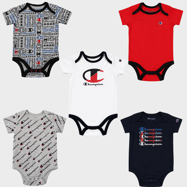 Champion 5 pack bodysuits from You Know Who's