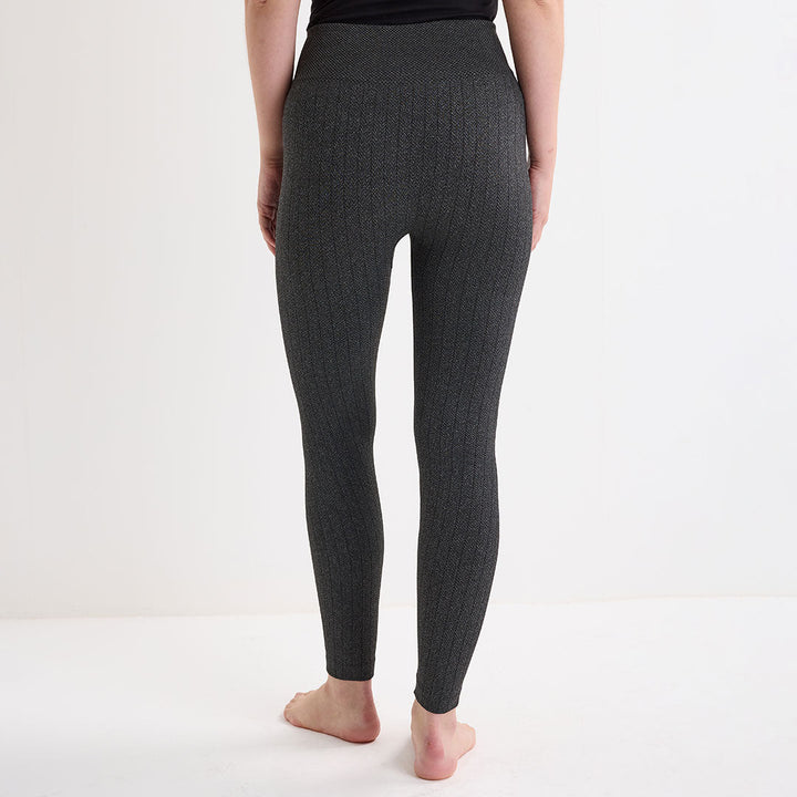 Charcoal Herringbone Fleece Lined Leggings from You Know Who's