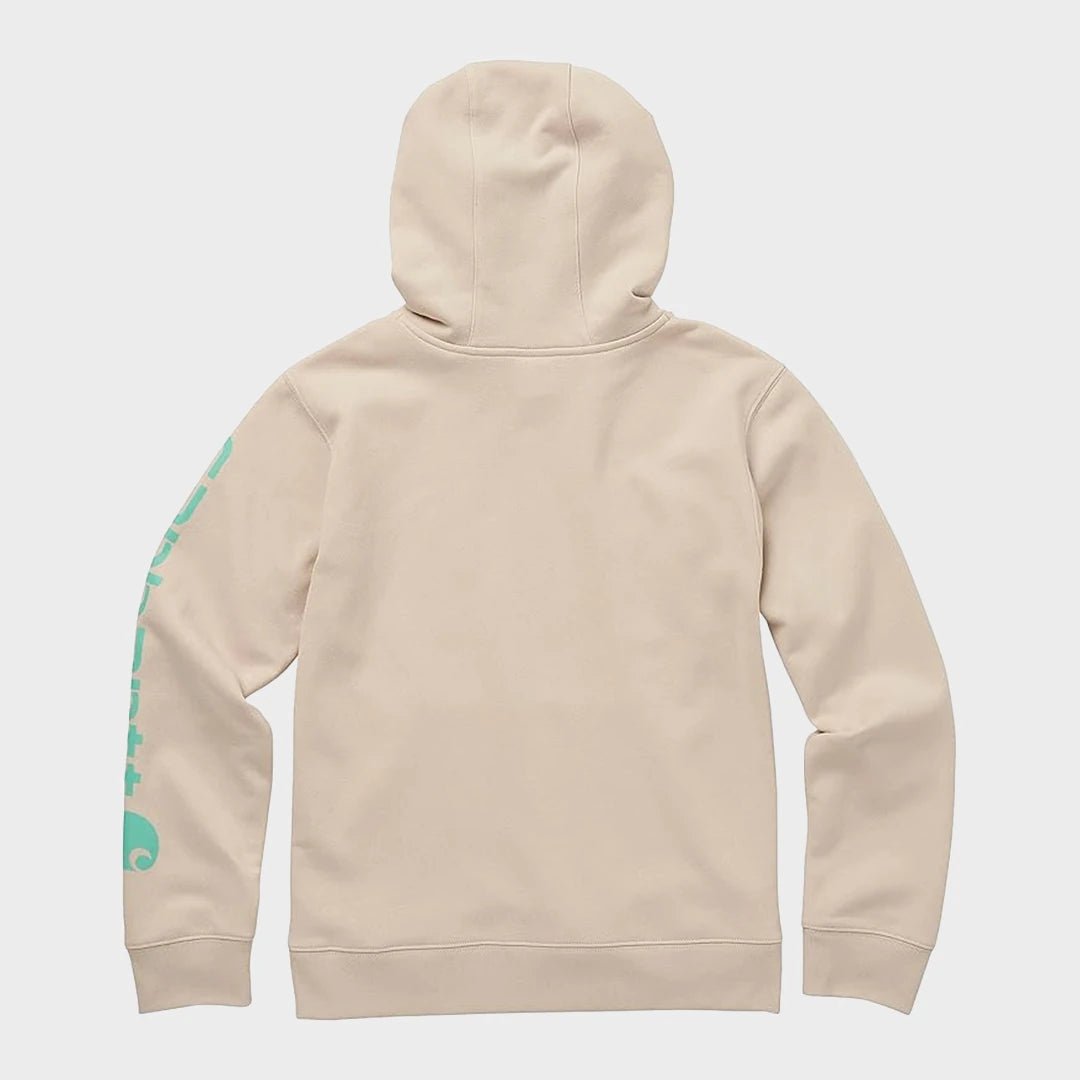 Childrens Cream Green Carhartt Logo Hoodie from You Know Who's