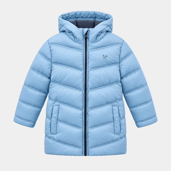 Childrens Fleece Lined Chevron Puffer Jacket from You Know Who's