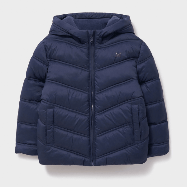 Childrens Fleece Lined Chevron Puffer Jacket from You Know Who's