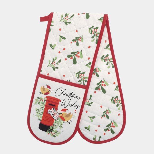 Christmas Wishes Double Oven Glove from You Know Who's
