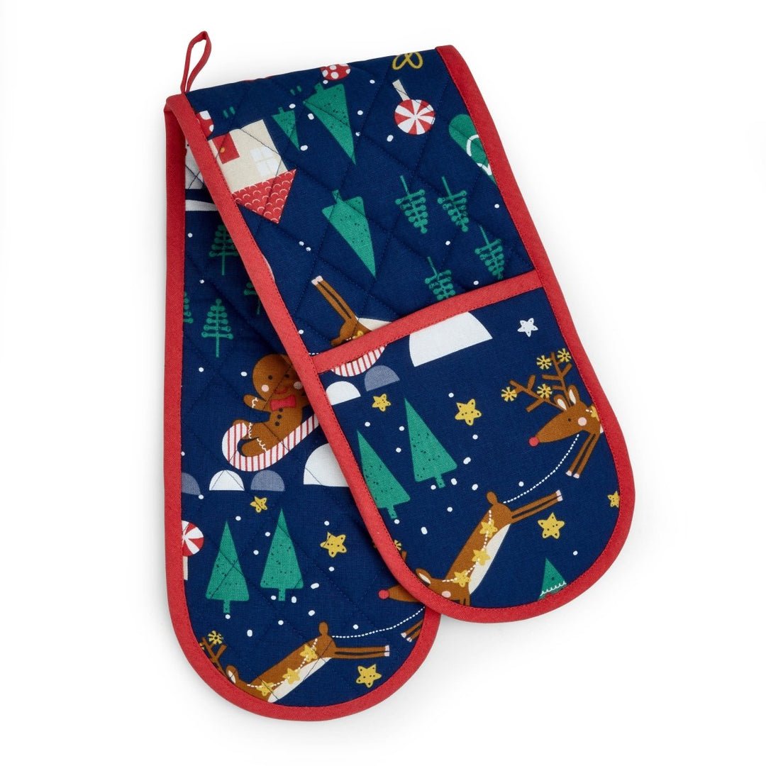 Christmas Wonderland Double Oven Glove from You Know Who's