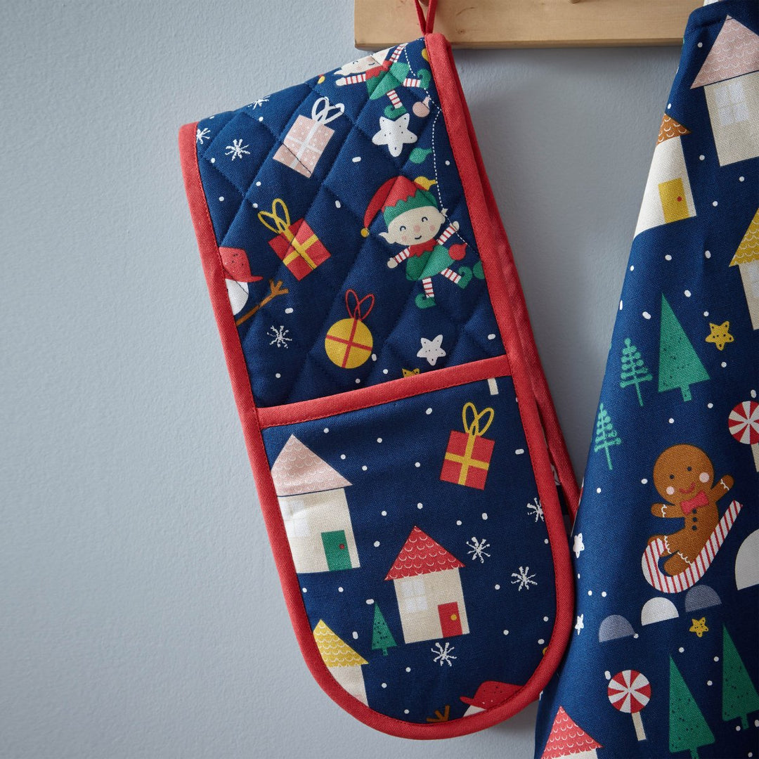 Christmas Wonderland Double Oven Glove from You Know Who's