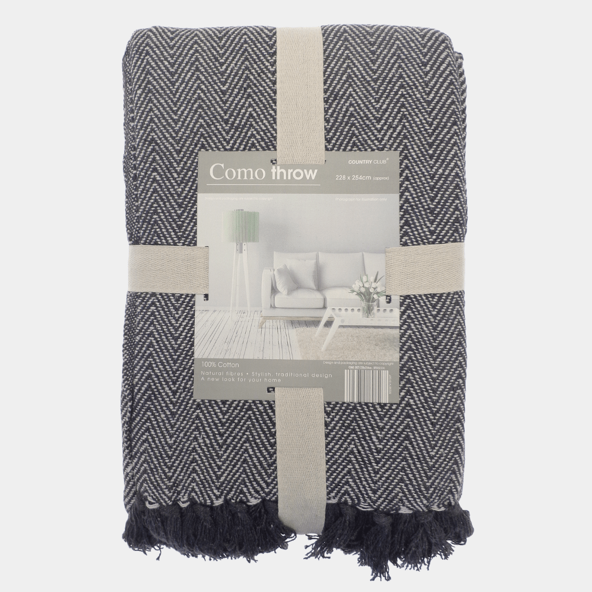 Como Design Cotton Throw 170 x 200cm from You Know Who's