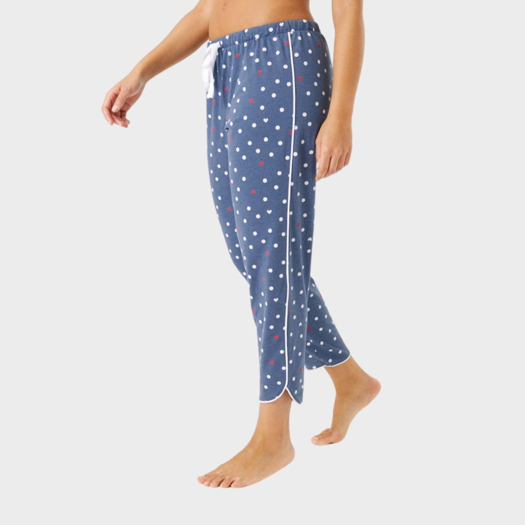 Cotton Rich Blue Spot Pyjama Bottoms from You Know Who's
