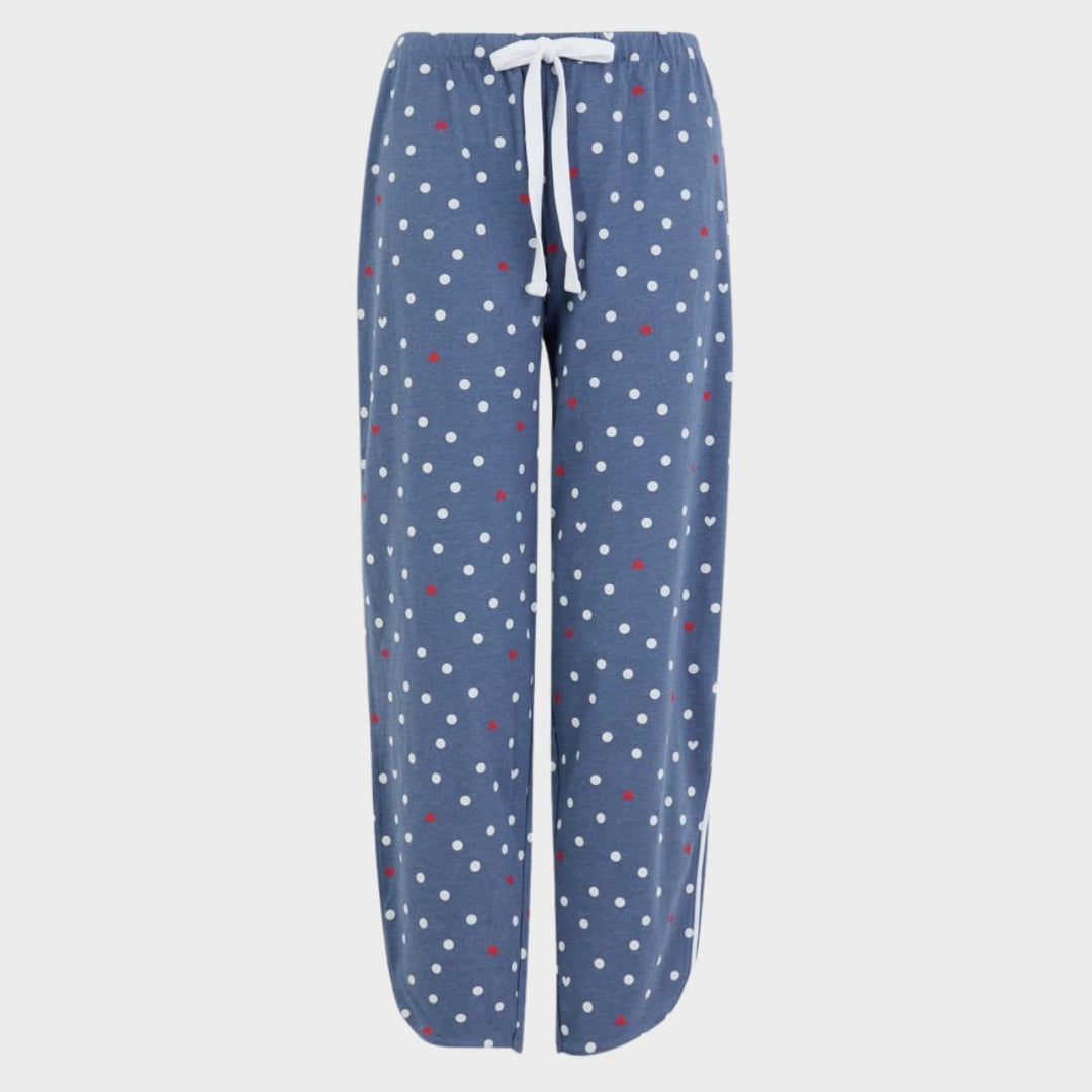 Cotton Rich Blue Spot Pyjama Bottoms from You Know Who's
