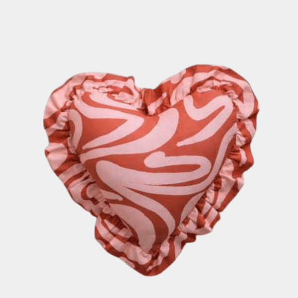 Cotton Rich Frilly Heart Cushion from You Know Who's