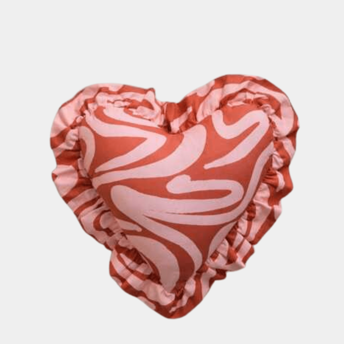 Cotton Rich Frilly Heart Cushion from You Know Who's