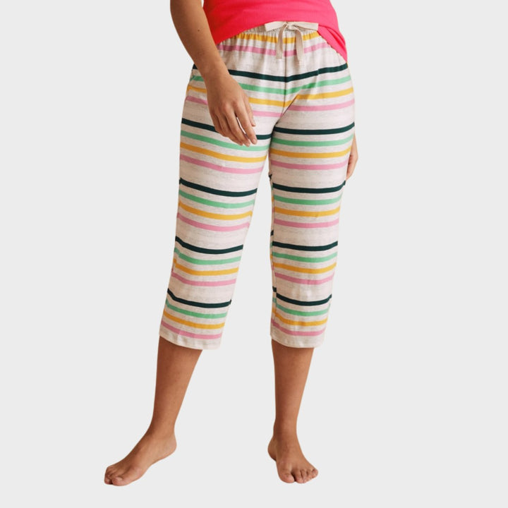 Cotton Striped Cropped Pyjama Bottoms from You Know Who's