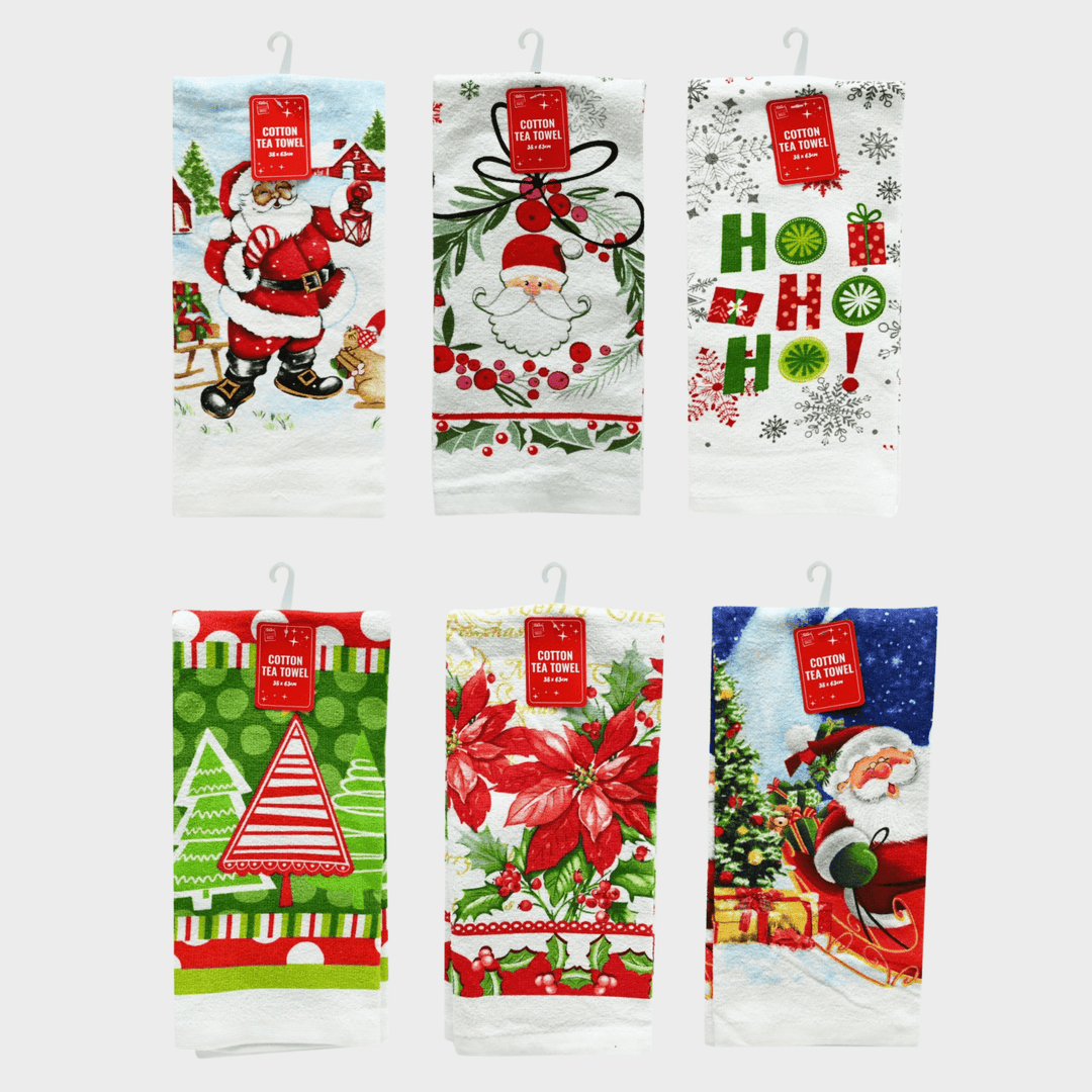 Cotton tea towel asst from You Know Who's