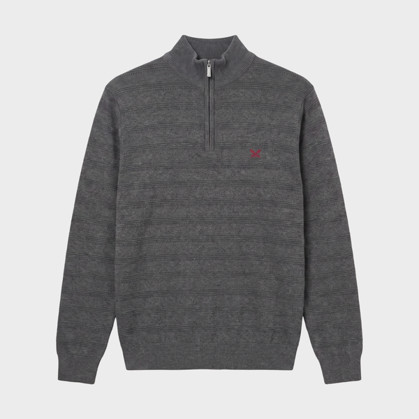 Men's Charcoal 1/4 Zip Jumper