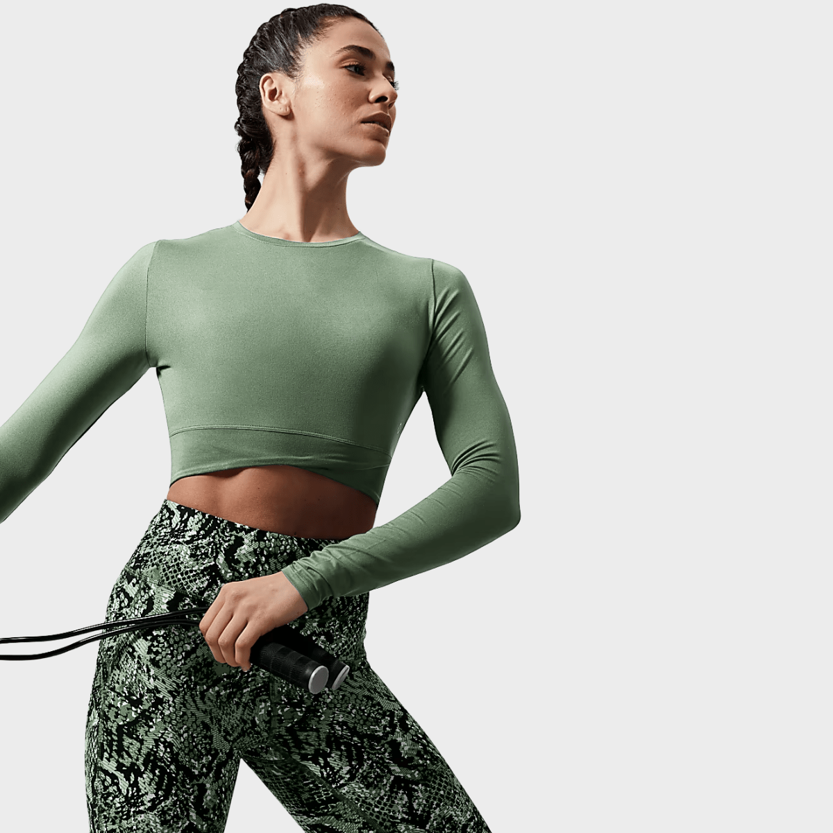 Crop Long Sleeved Go Move Top from You Know Who's