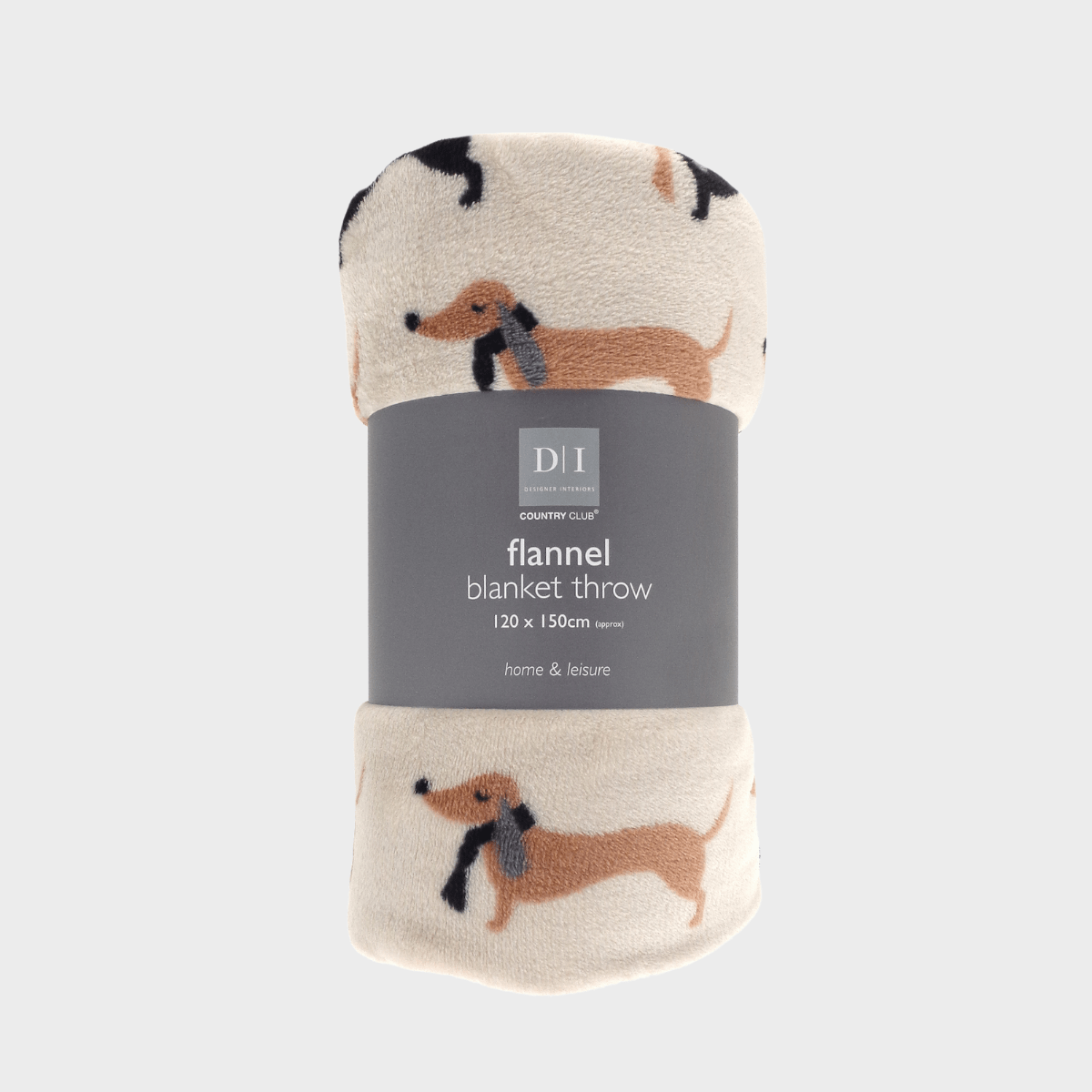 Dachsund Flannel Throw 120 x 150cm from You Know Who's