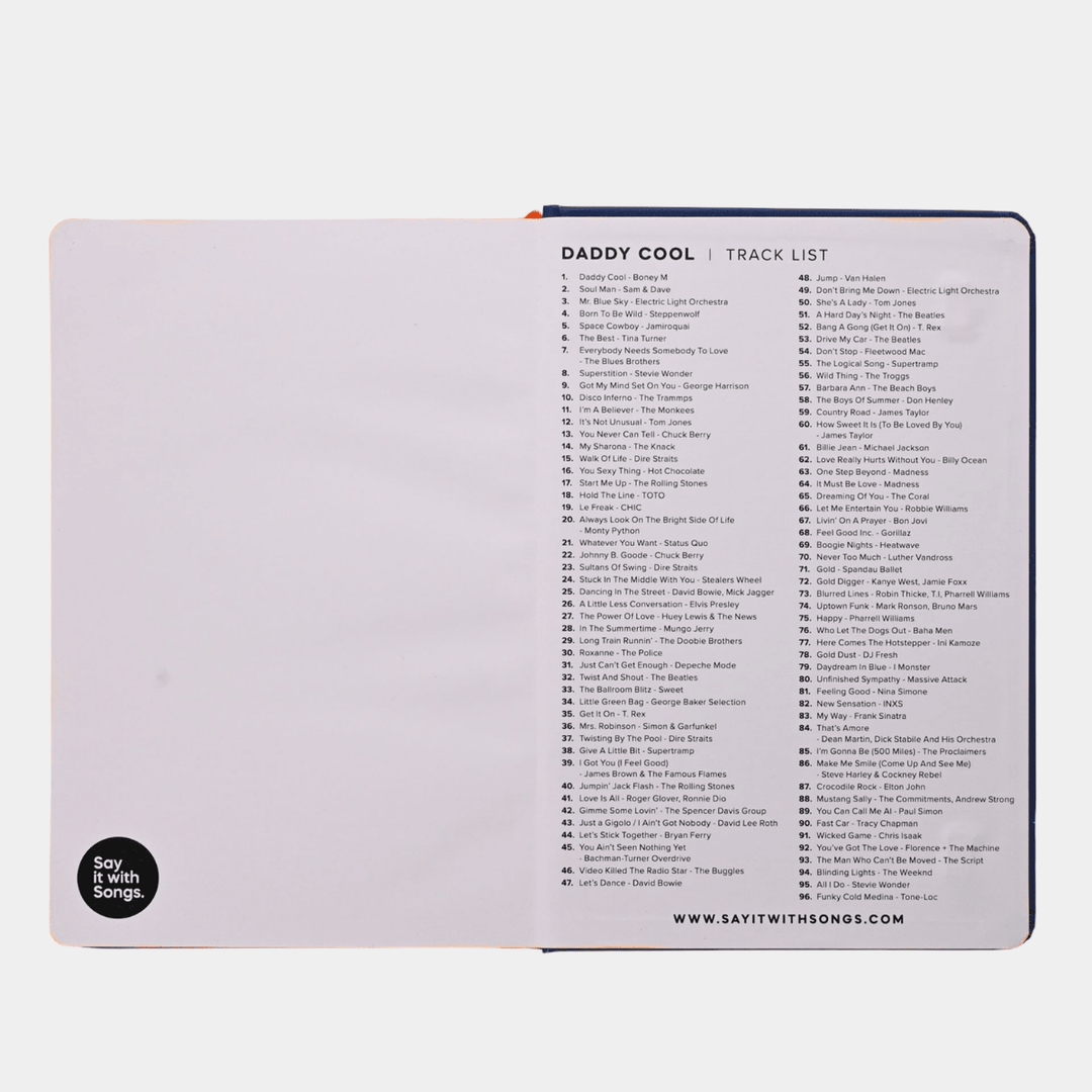 'Daddy Cool" A5 Song Notebook from You Know Who's