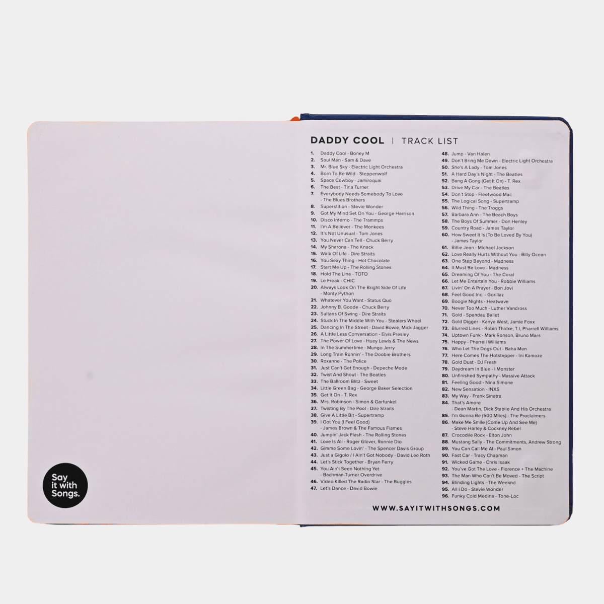 'Daddy Cool" A5 Song Notebook from You Know Who's