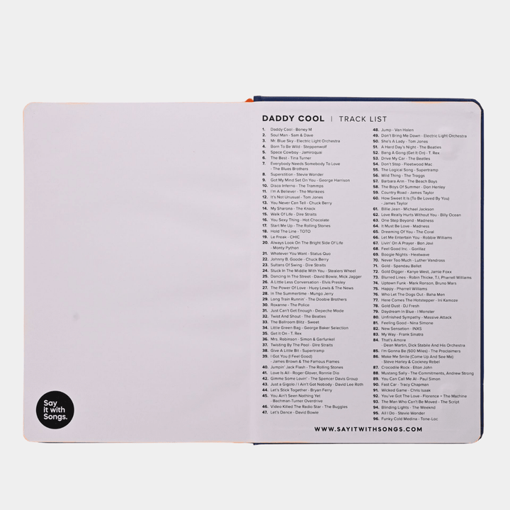 'Daddy Cool" A5 Song Notebook from You Know Who's