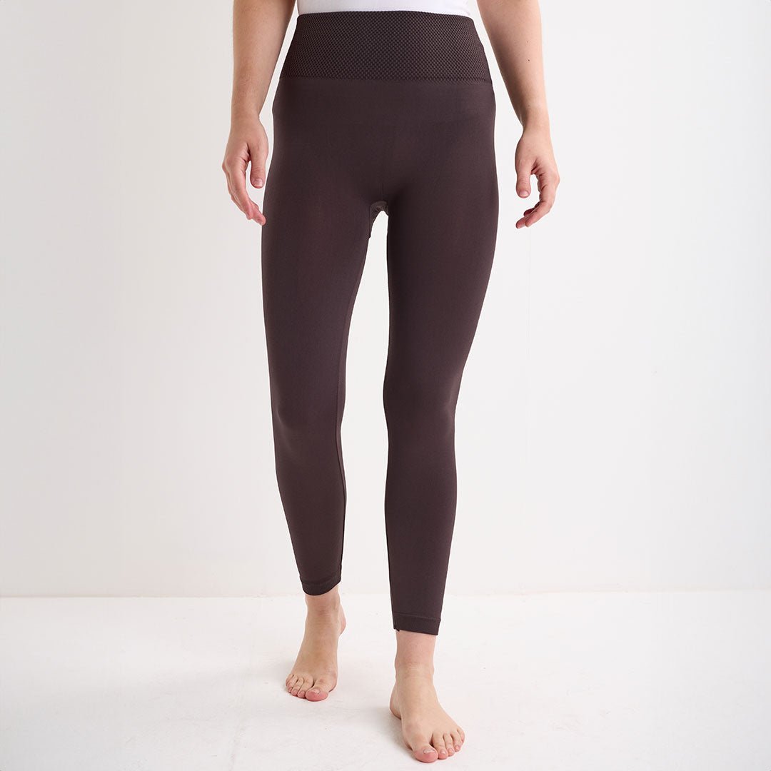 Dark Grey High Waisted Fleece Lined Leggings from You Know Who's