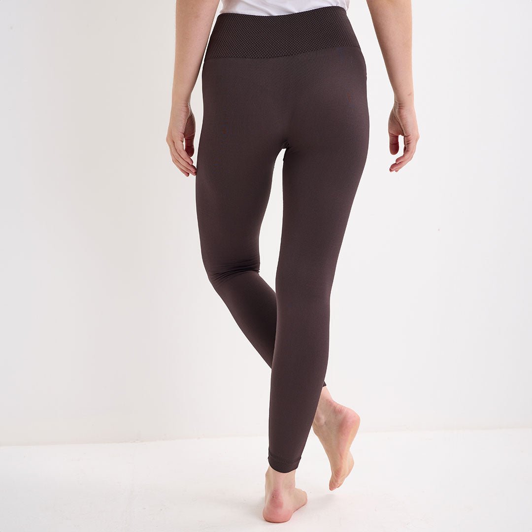 Dark Grey High Waisted Fleece Lined Leggings from You Know Who's