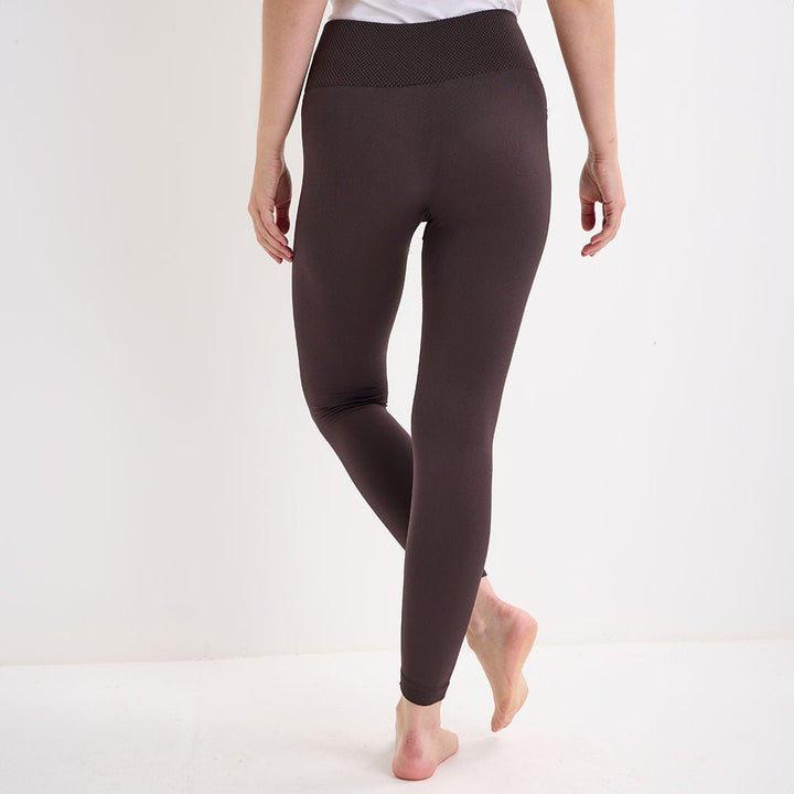 Dark Grey High Waisted Fleece Lined Leggings from You Know Who's