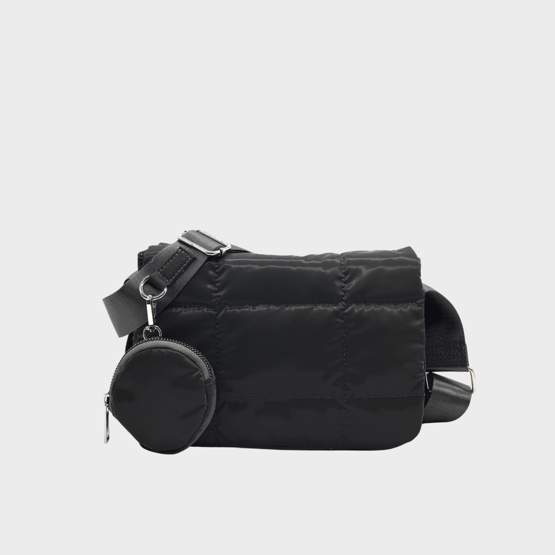 Dark Grey Padded Crossbody Bag from You Know Who's