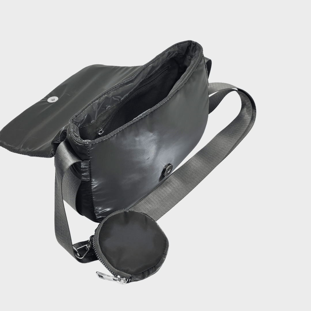 Dark Grey Padded Crossbody Bag from You Know Who's