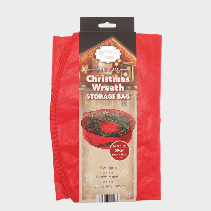 Deluxe Xmas Wreath Storage Bag (59cm dia x18cm) from You Know Who's