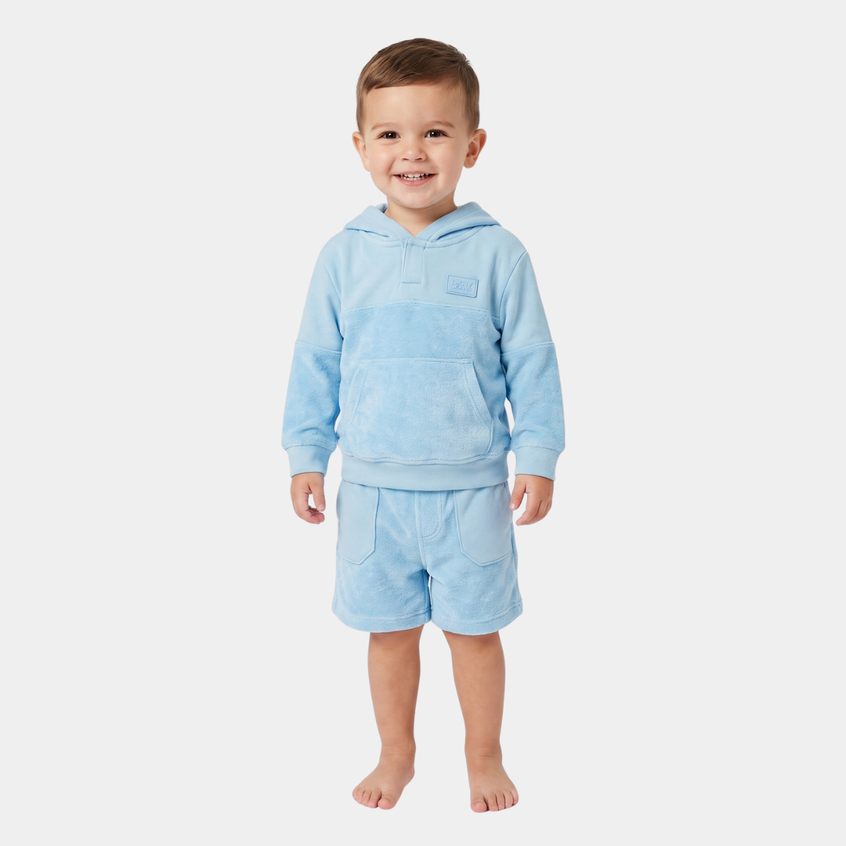 Kids DKNY Towelling Shorty Set (2-7Y)