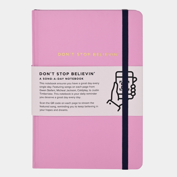 'Dont Stop Believing" A5 Song Notebook from You Know Who's