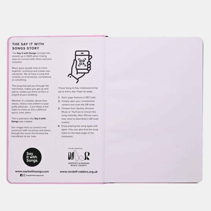 'Dont Stop Believing" A5 Song Notebook from You Know Who's