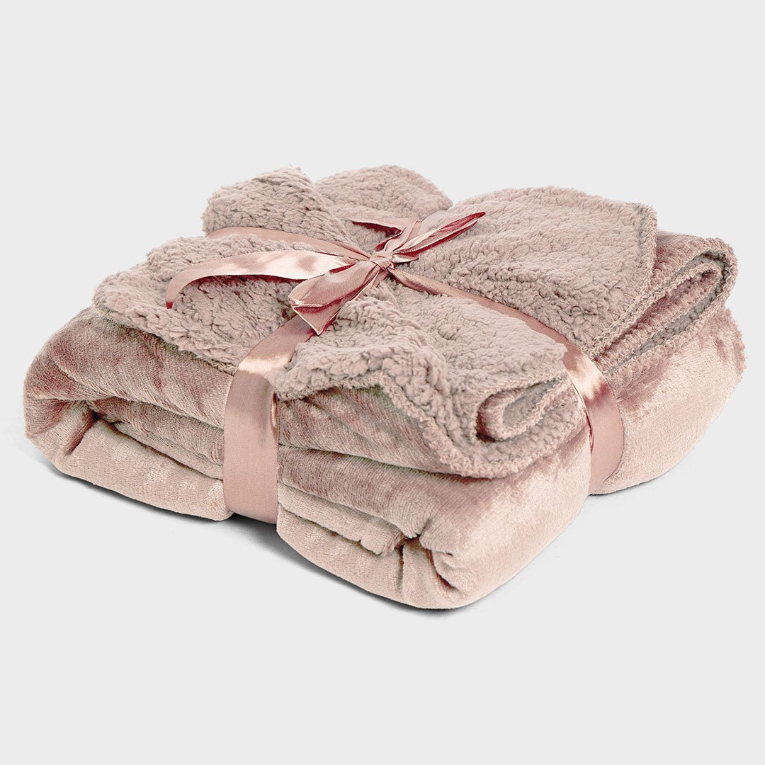 Double Lined Sherpa Throw 140x180cm from You Know Who's