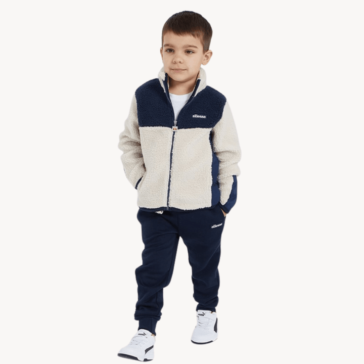 Ellesse Navy Cream Sherpa Kids Set from You Know Who's